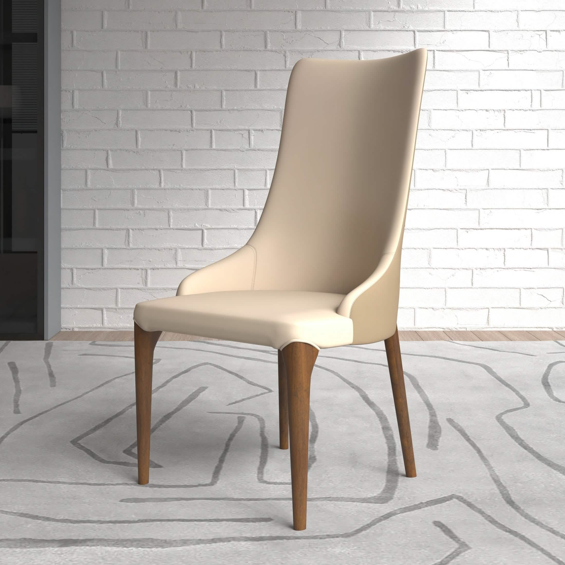 Elm Dining Chair with a Leather/Velvet Seat and a Two - Tone Color Design Backrest in Ash Wood