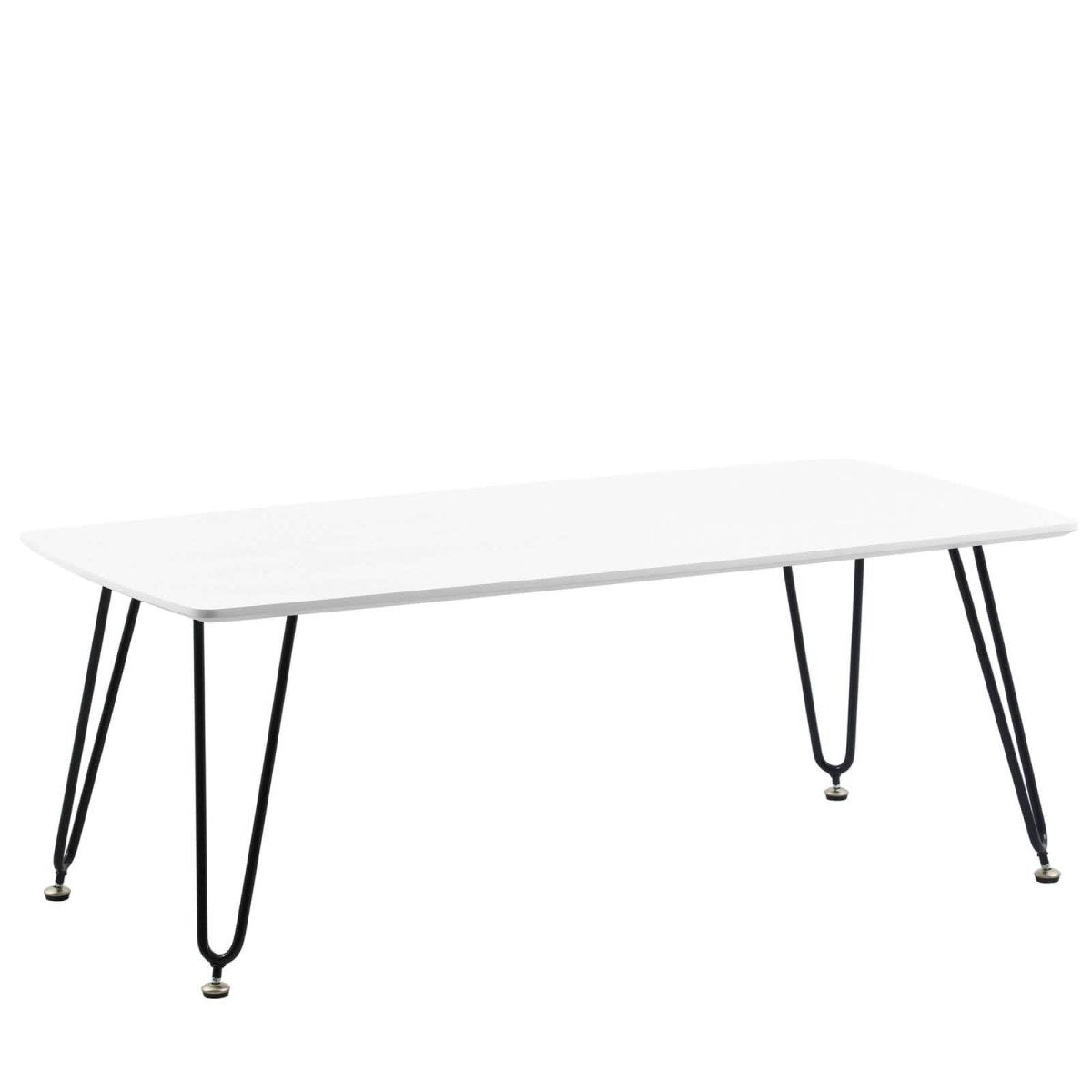 Elmwood Rectangular Coffee Table with Ash Wood Tabletop in Iron