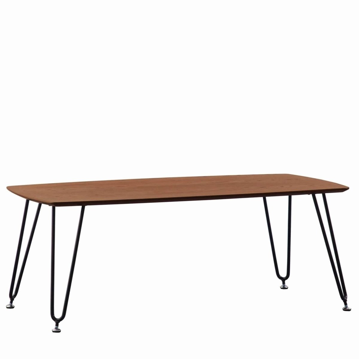 Elmwood Rectangular Coffee Table with Ash Wood Tabletop in Iron