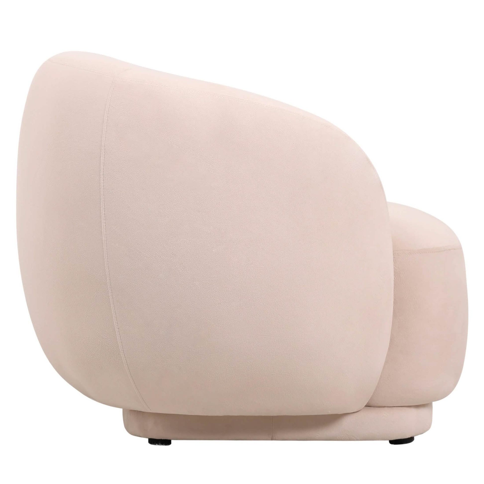 Faze Accent Chair Upholstered in Velvet Single - Seater Sofa Padded Seat and Back