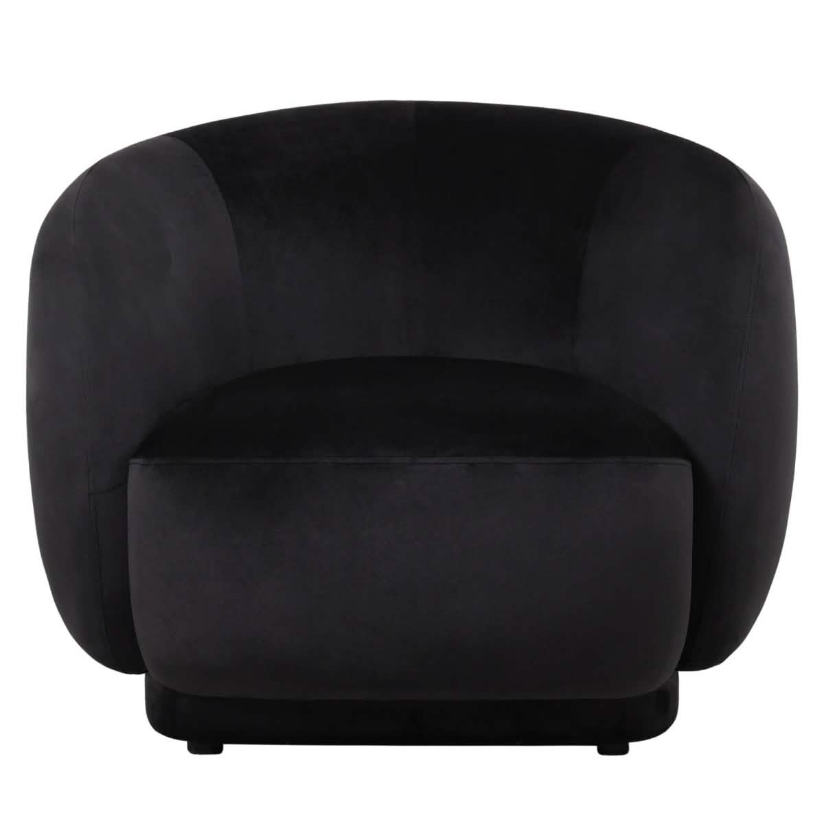 Faze Accent Chair Upholstered in Velvet Single - Seater Sofa Padded Seat and Back