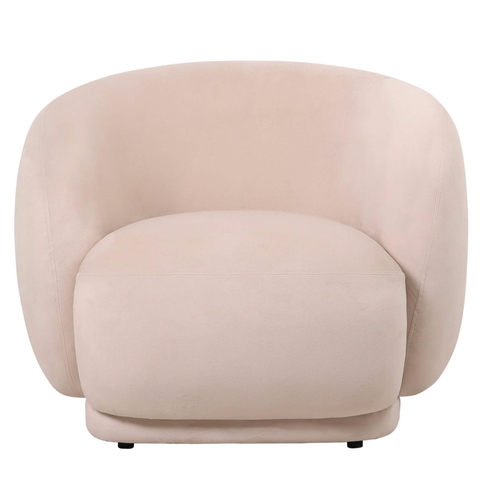Faze Accent Chair Upholstered in Velvet Single - Seater Sofa Padded Seat and Back