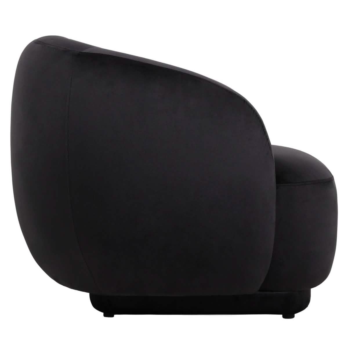 Faze Accent Chair Upholstered in Velvet Single - Seater Sofa Padded Seat and Back