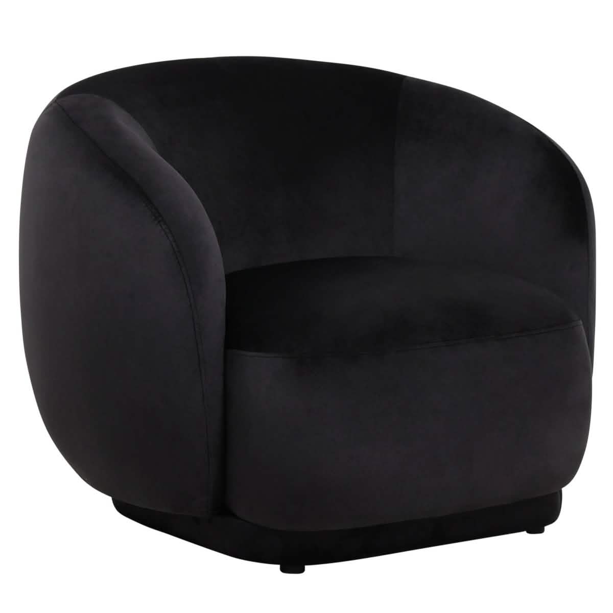 Faze Accent Chair Upholstered in Velvet Single - Seater Sofa Padded Seat and Back