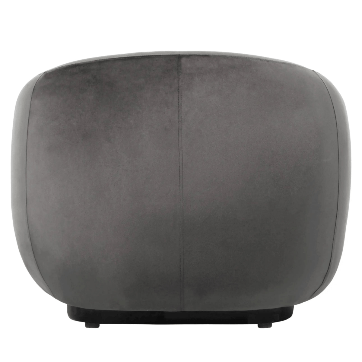 Faze Modern Barrel Accent Chair in Velvet with Wooden Base
