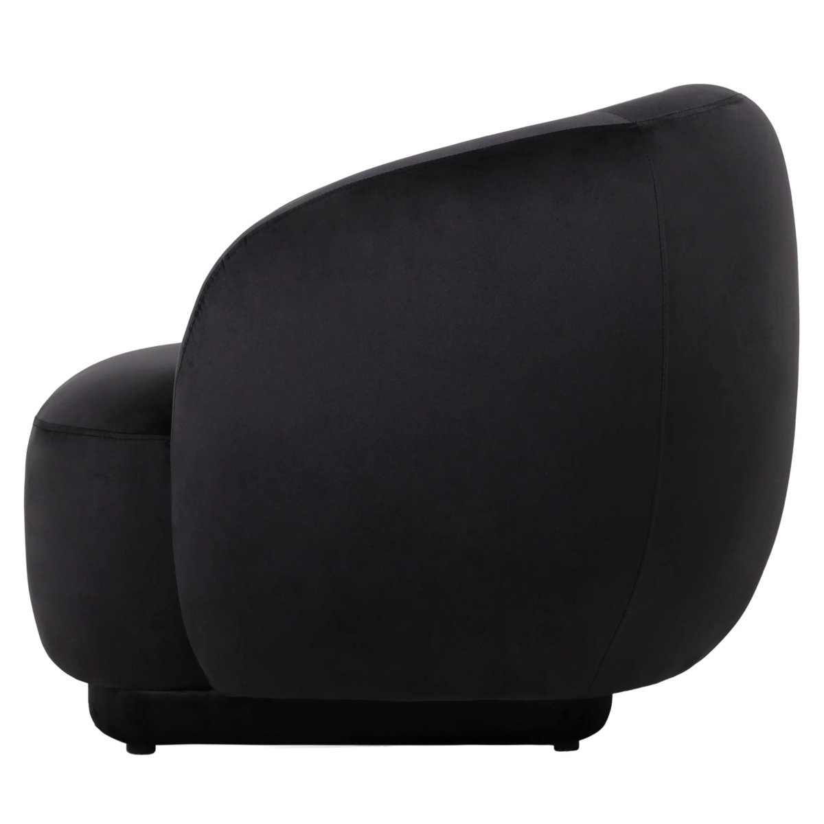 Faze Modern Barrel Accent Chair in Velvet with Wooden Base