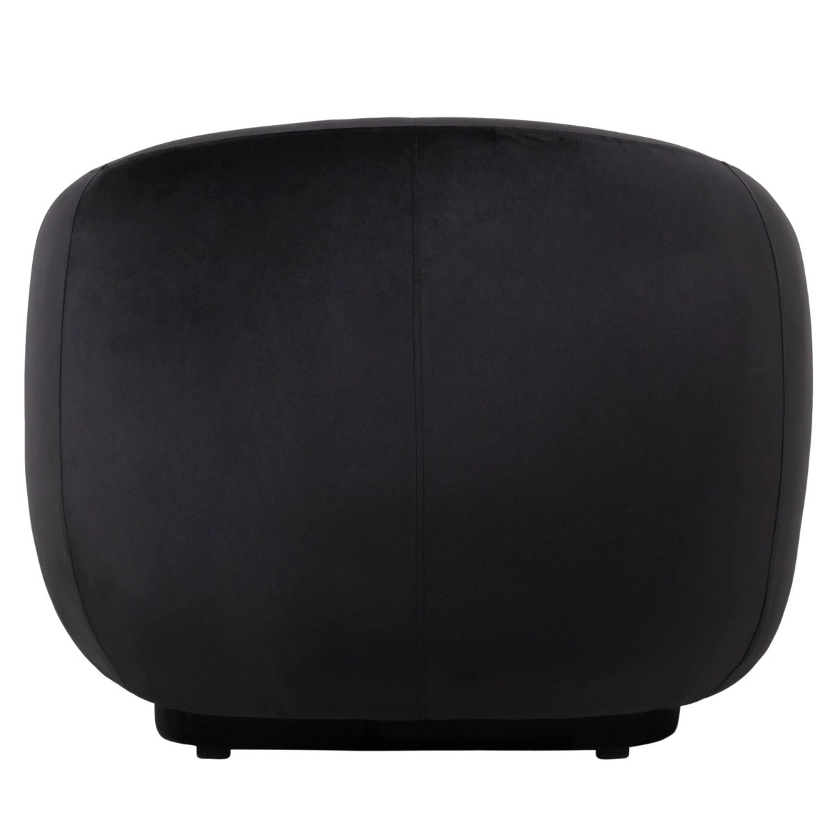 Faze Modern Barrel Accent Chair in Velvet with Wooden Base