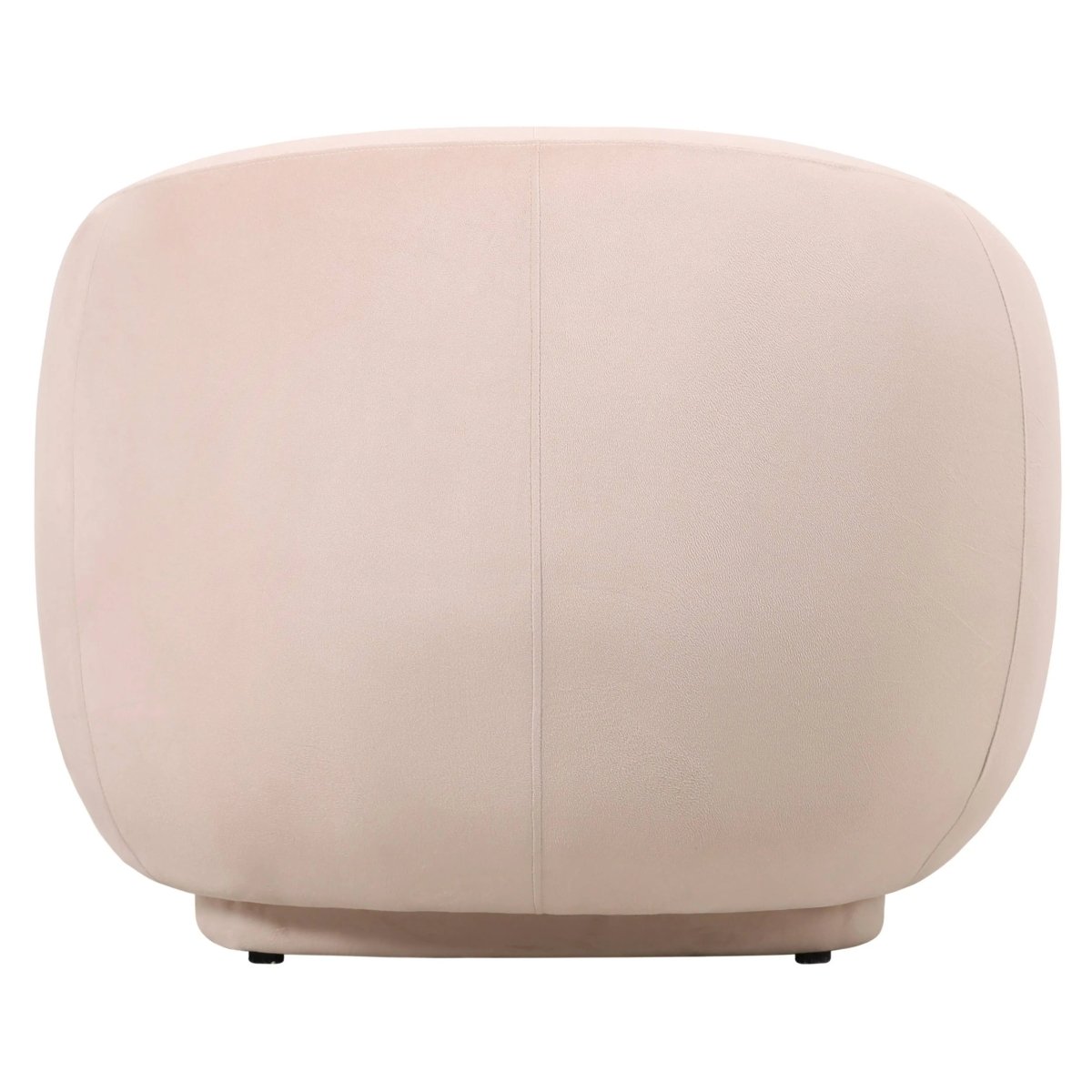 Faze Modern Barrel Accent Chair in Velvet with Wooden Base