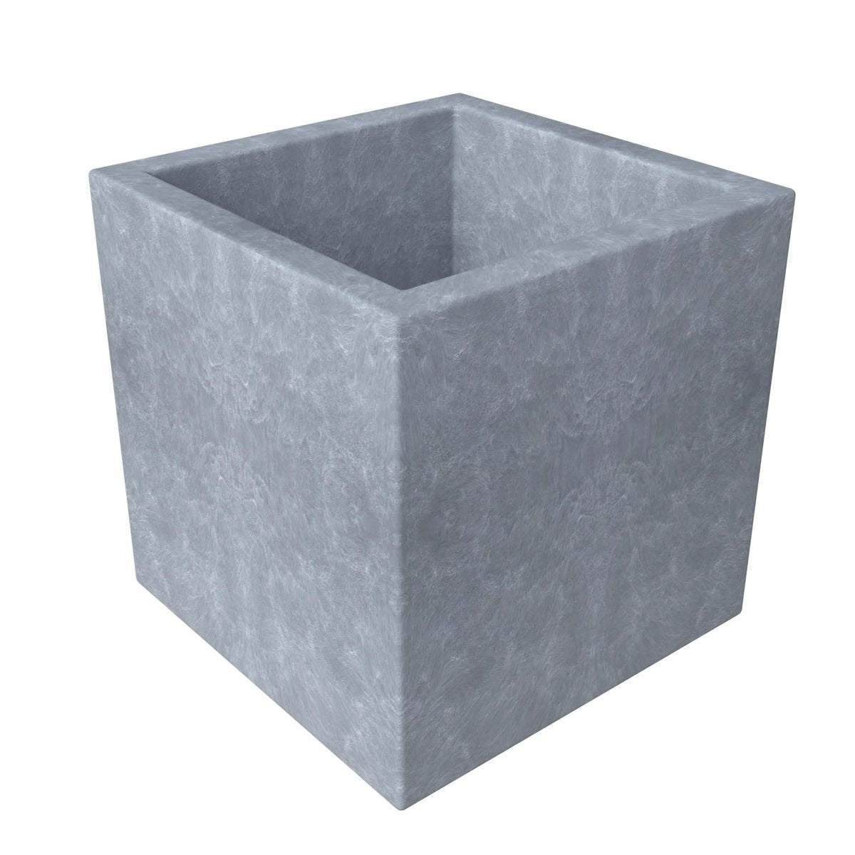 Fern Fiberstone and MGO Clay Mid - Century Modern Square Planter Pot for Indoor and Outdoor