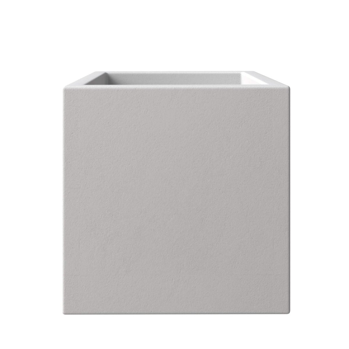 Fern Fiberstone and MGO Clay Mid - Century Modern Square Planter Pot for Indoor and Outdoor
