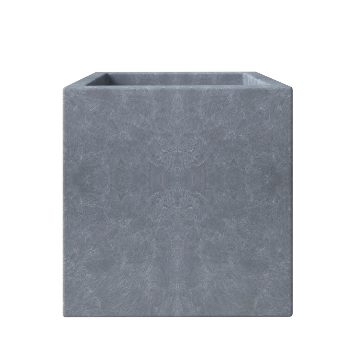 Fern Fiberstone and MGO Clay Mid - Century Modern Square Planter Pot for Indoor and Outdoor