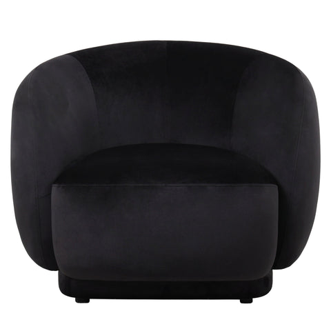 Faze Accent Chair Upholstered in Velvet Single-Seater Sofa Padded Seat and Back