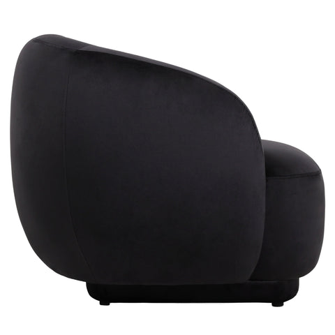 Faze Accent Chair Upholstered in Velvet Single-Seater Sofa Padded Seat and Back