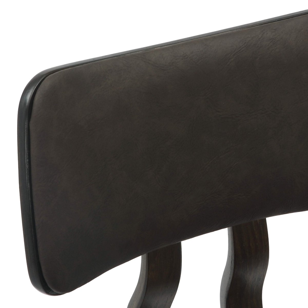 Fynix 5 - Piece Dining Set with Round Wooden Table in Natural Wood and 4 Leather Dining Chairs