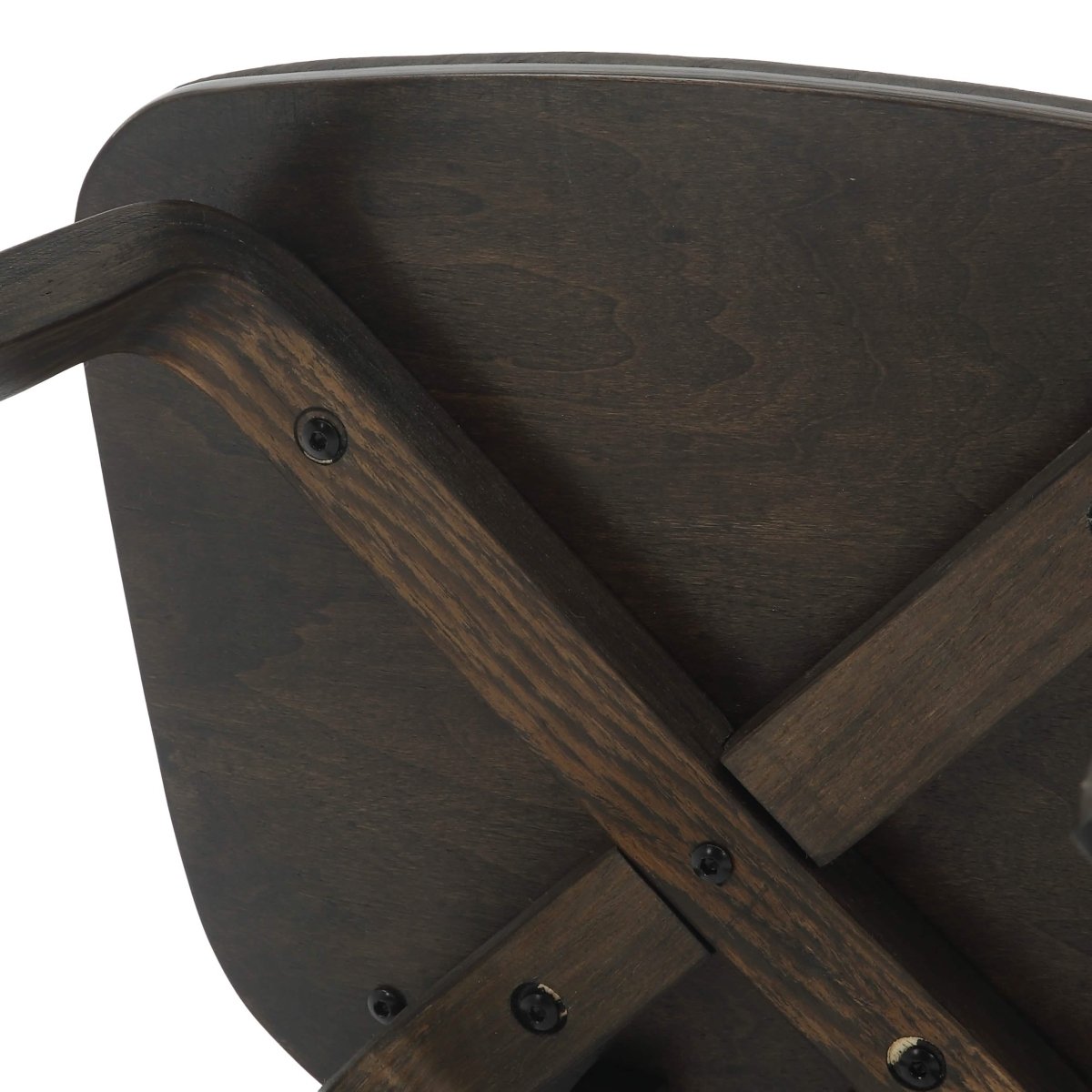 Fynix 5 - Piece Dining Set with Round Wooden Table in Natural Wood and 4 Leather Dining Chairs