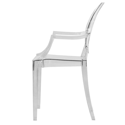 Carroll Modern Acrylic Dining Armchair