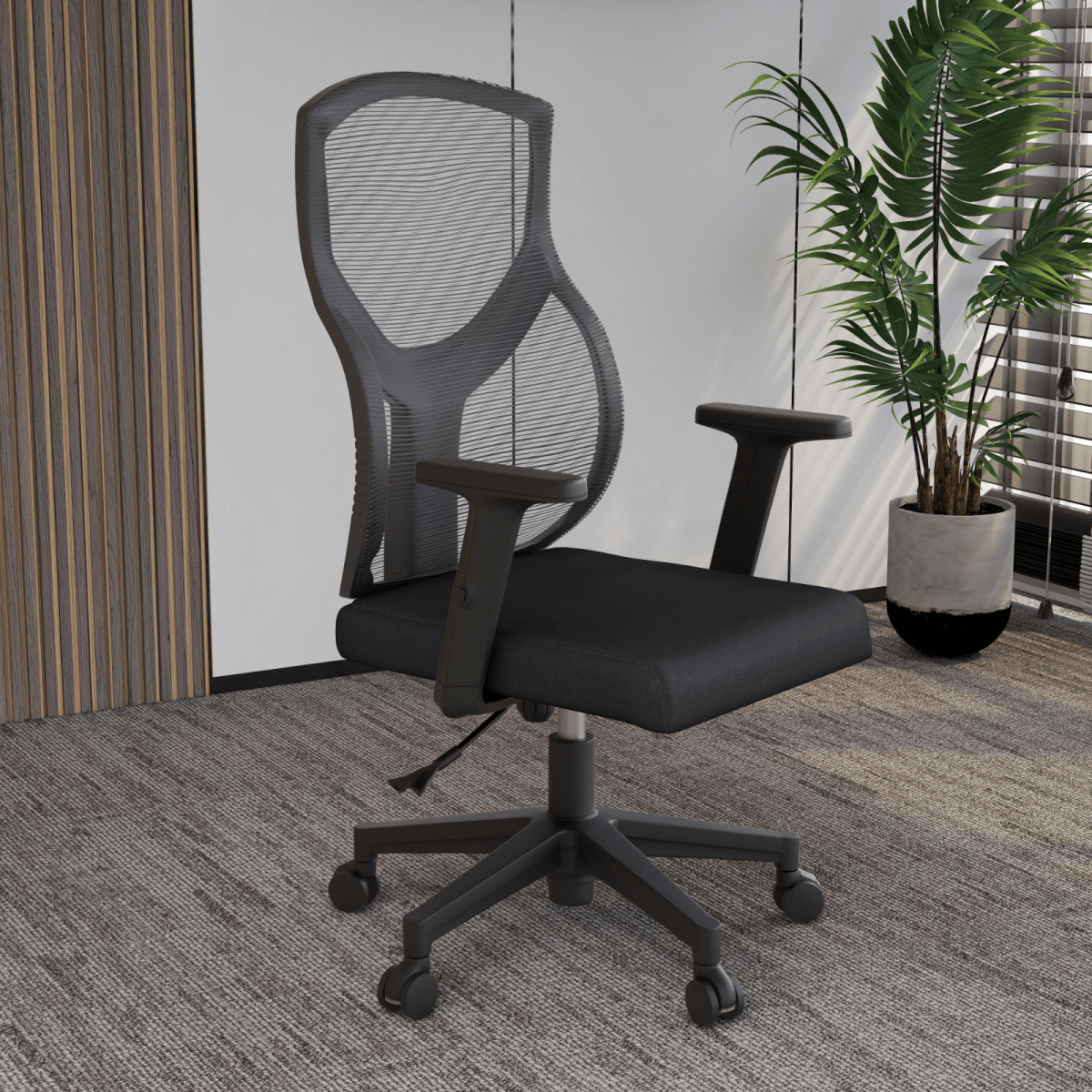 Glen Cotton Mid - Back Adjustable Office Conference Chair