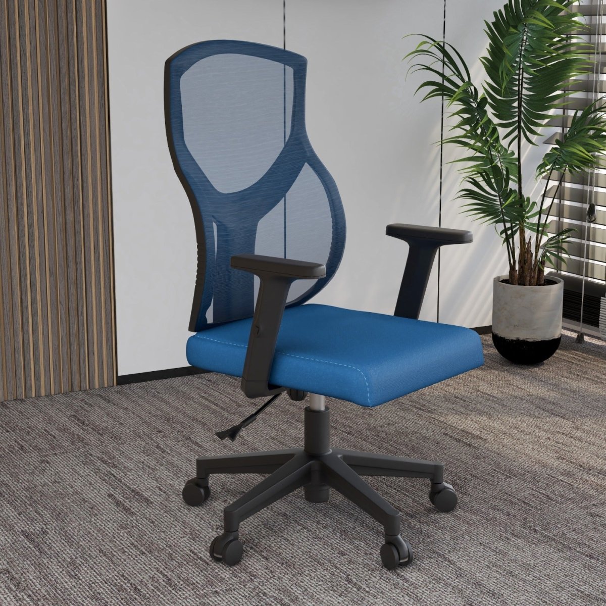 Glen Cotton Mid - Back Adjustable Office Conference Chair