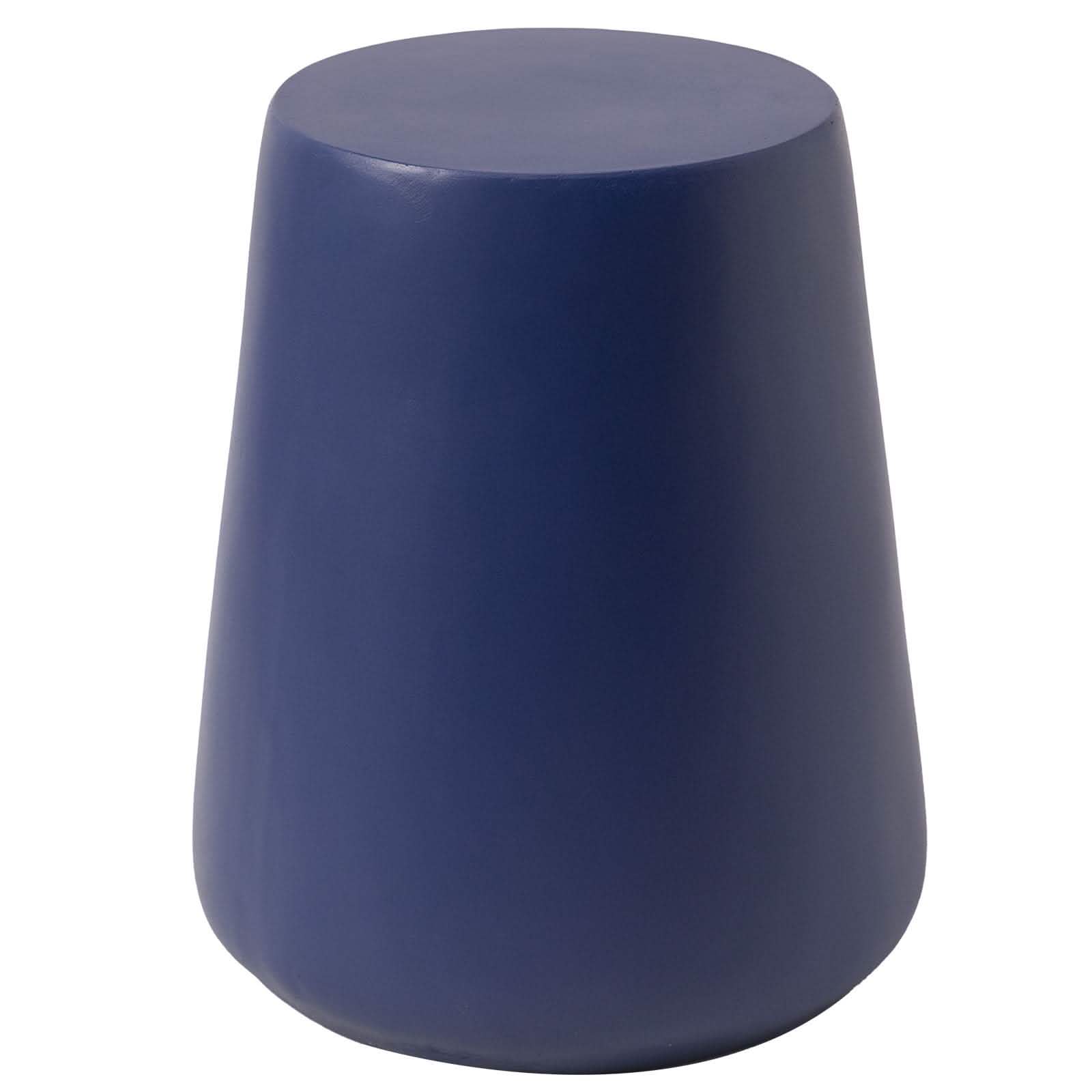 Glint 14" Wide Fiberstone Side Table in Tapered Base Design