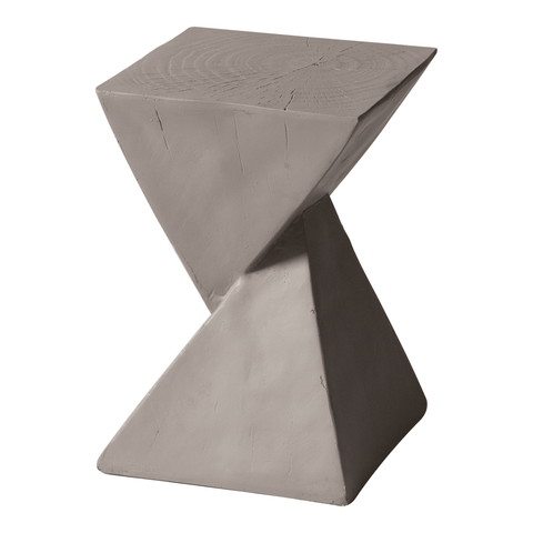 Glint Side Table in Fiberstone Square Accent Table