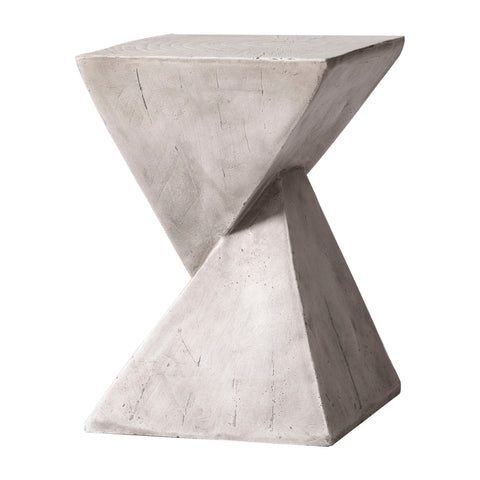 Glint Side Table in Fiberstone Square Accent Table