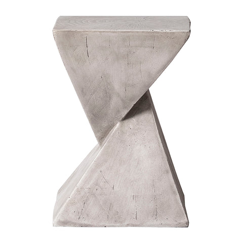 Glint Side Table in Fiberstone Square Accent Table