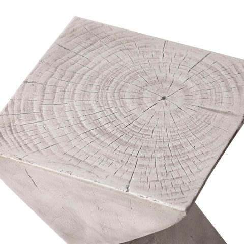 Glint Side Table in Fiberstone Square Accent Table