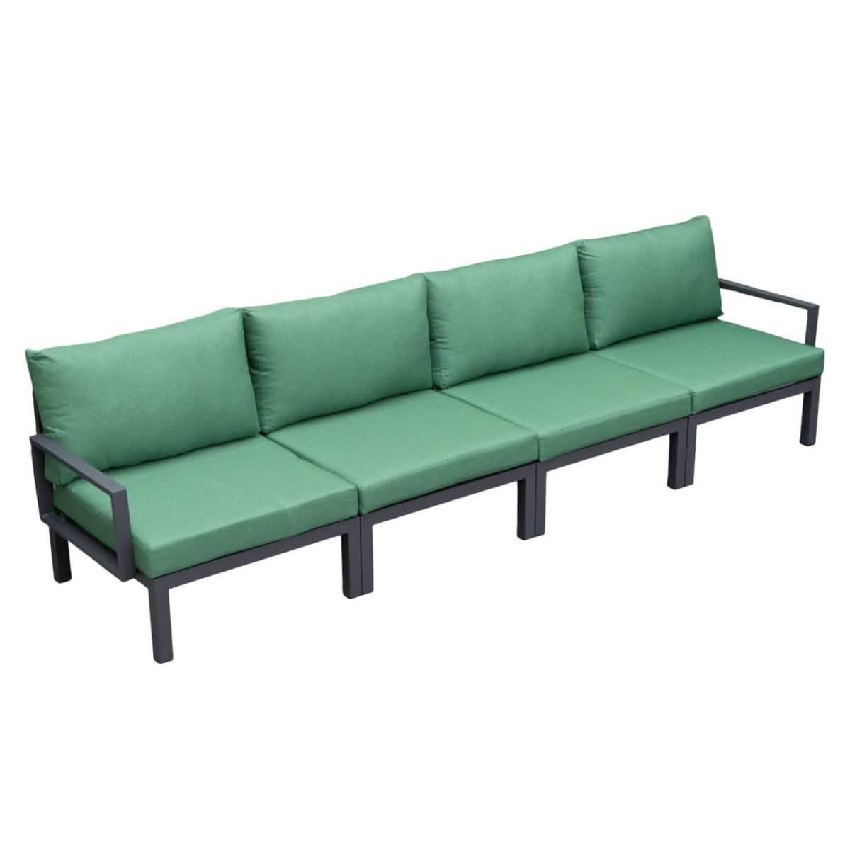 Hamilton 4 - Piece Patio Chair Upholstered in Polyester and Powder Coated Aluminum Frame