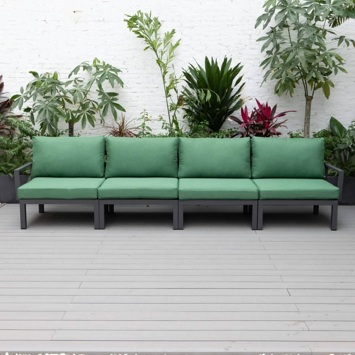 Hamilton 4 - Piece Patio Chair Upholstered in Polyester and Powder Coated Aluminum Frame