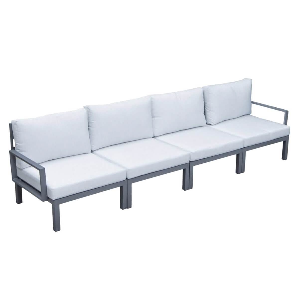 Hamilton 4 - Piece Patio Chair Upholstered in Polyester and Powder Coated Aluminum Frame