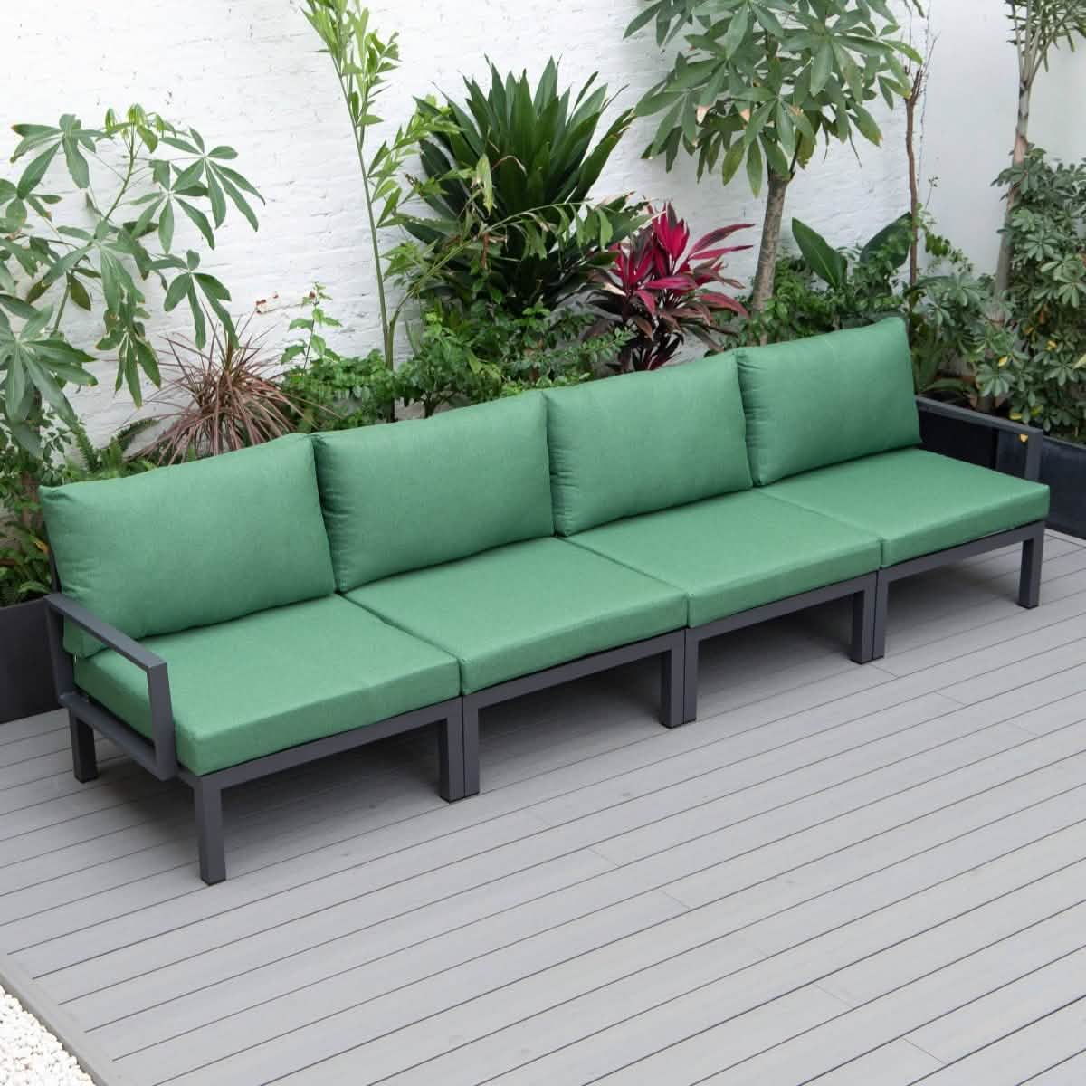 Hamilton 4 - Piece Patio Chair Upholstered in Polyester and Powder Coated Aluminum Frame