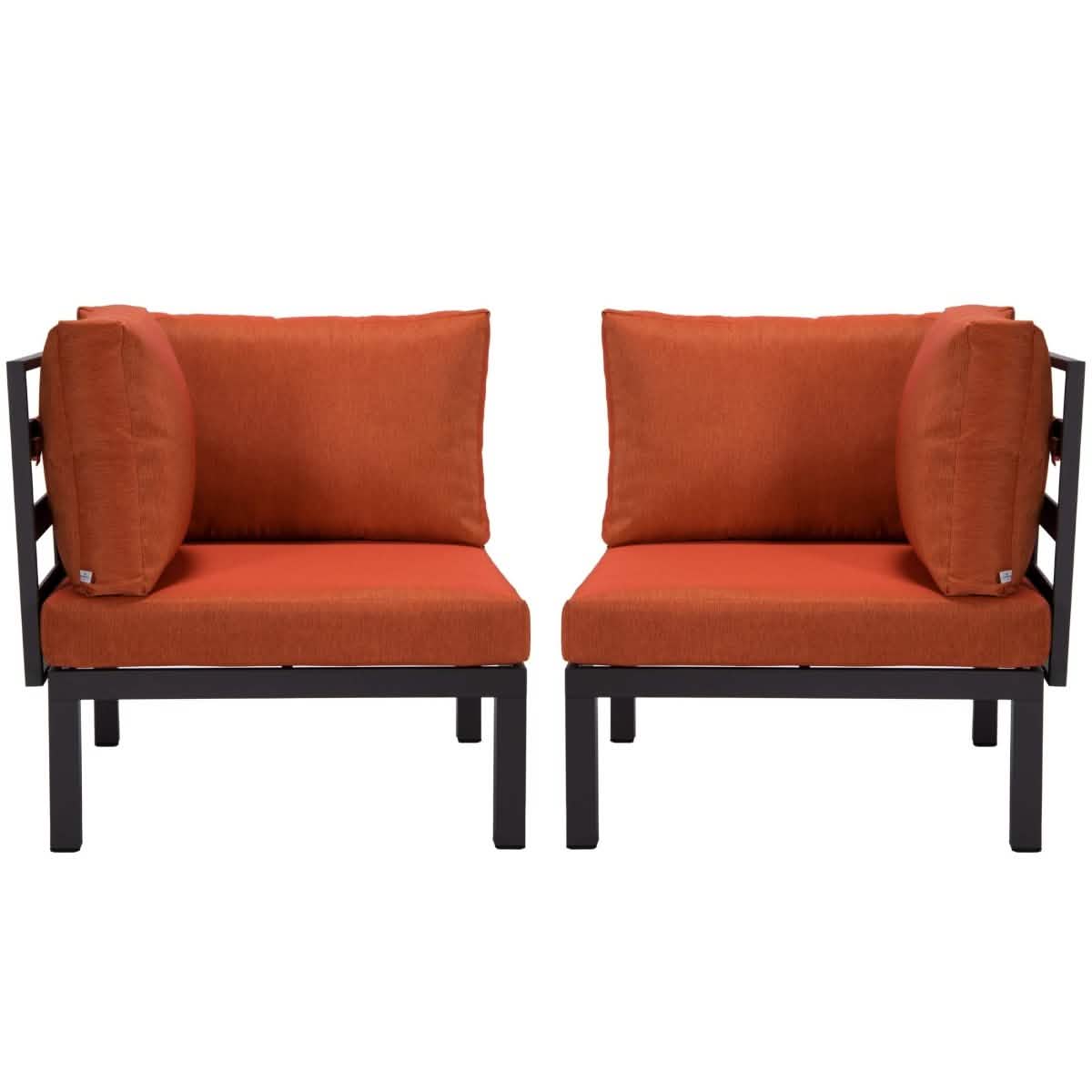 Hamilton Aluminum Patio 2 - Piece Corner Seat With Cushions