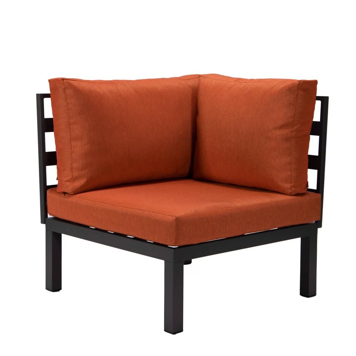 Hamilton Aluminum Patio 2 - Piece Corner Seat With Cushions