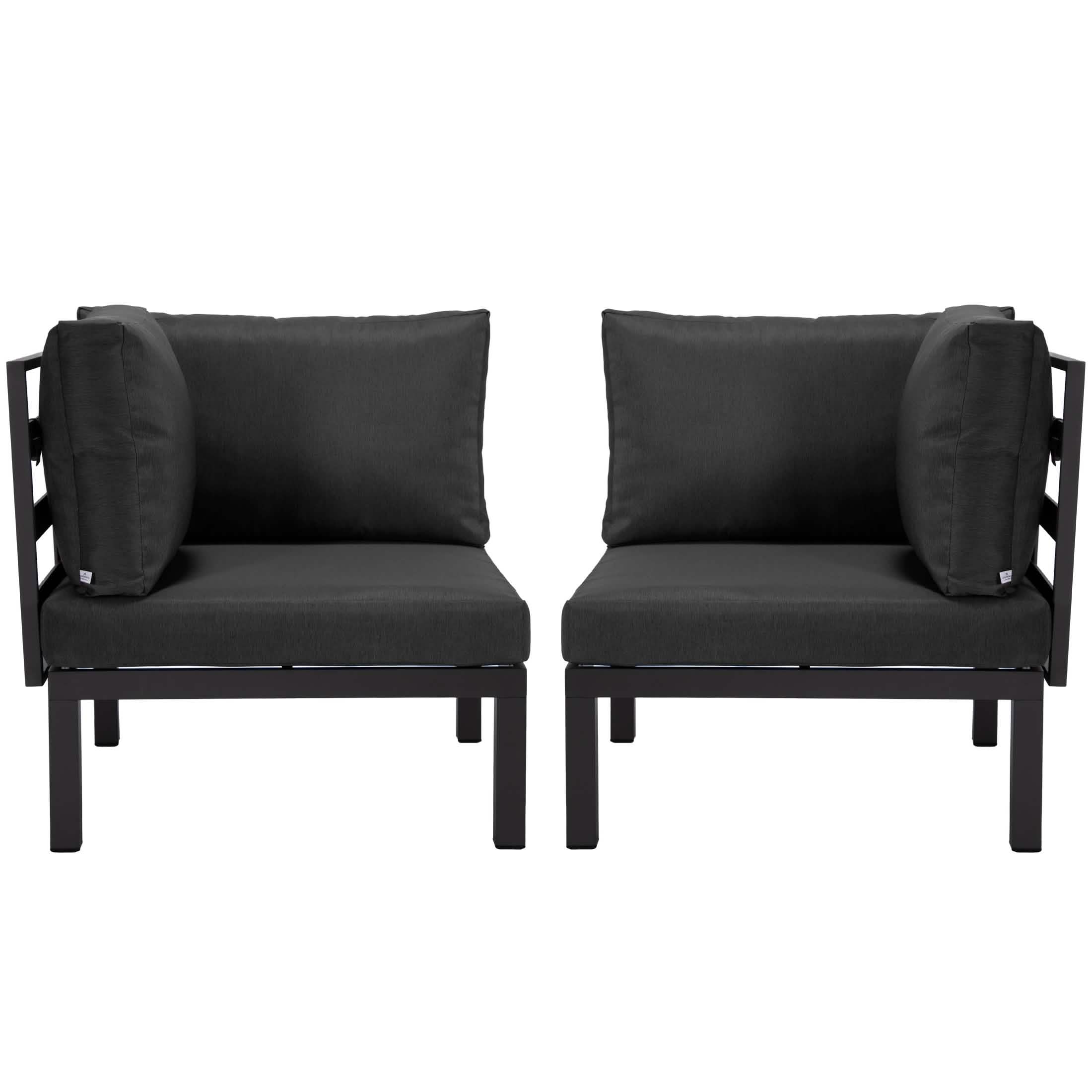 Hamilton Aluminum Patio 2 - Piece Corner Seat With Cushions