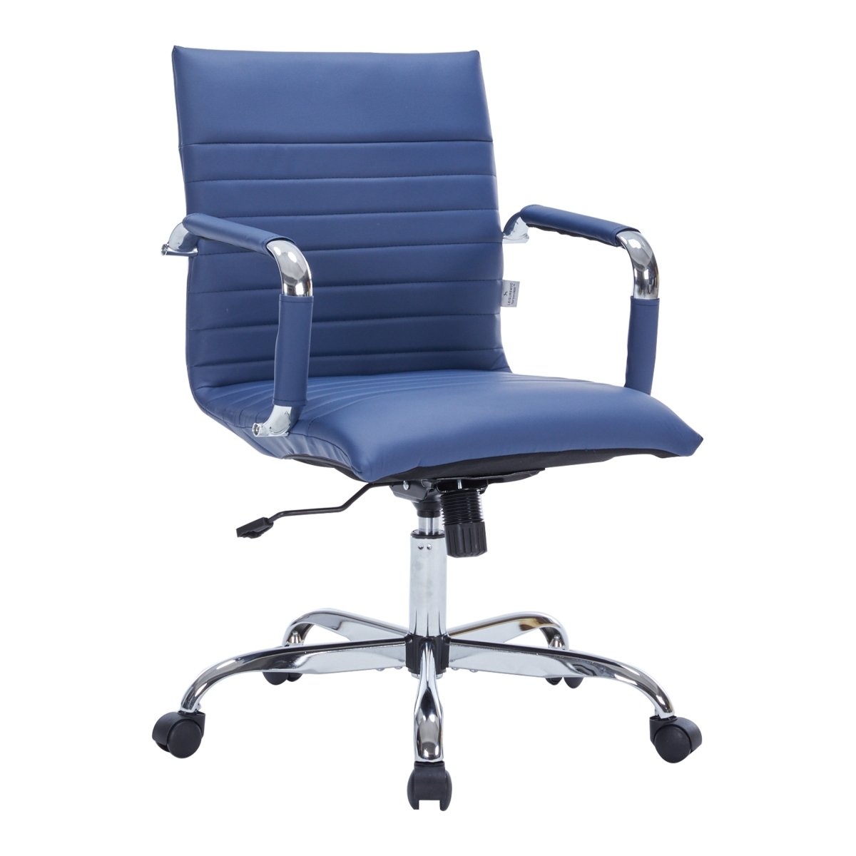 Harris Mid - Back Leather Adjustable Office Conference Chair with Armrests