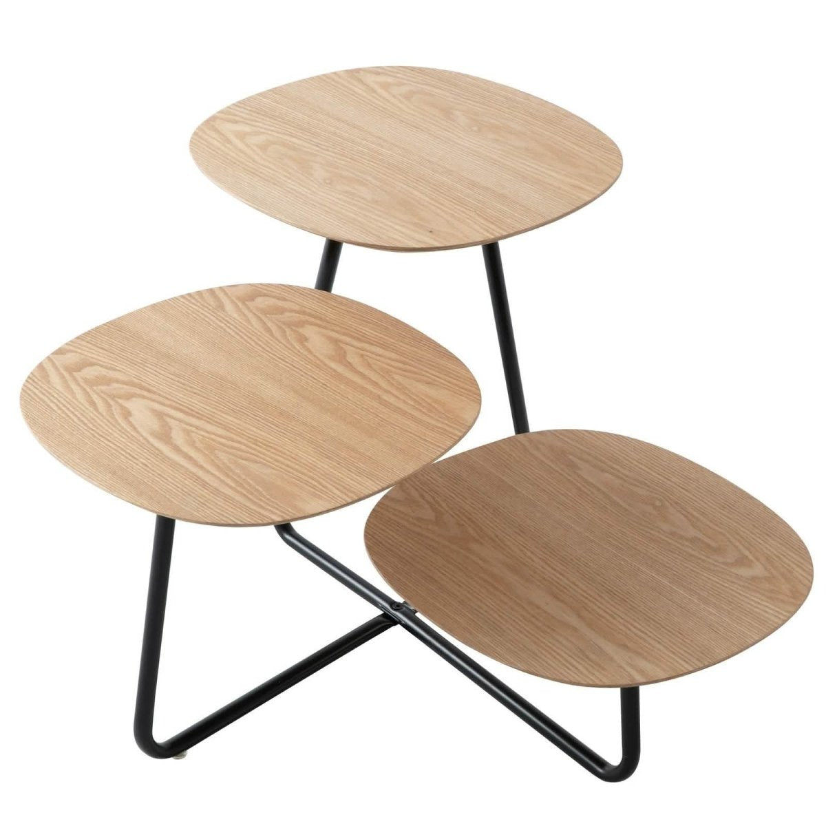Hazelton Multi - Top End Tables with Manufactured Wood Top and Powder Coated Steel Frame