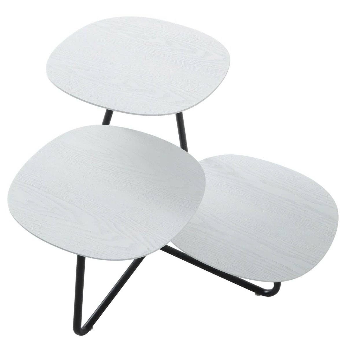 Hazelton Multi - Top End Tables with Manufactured Wood Top and Powder Coated Steel Frame