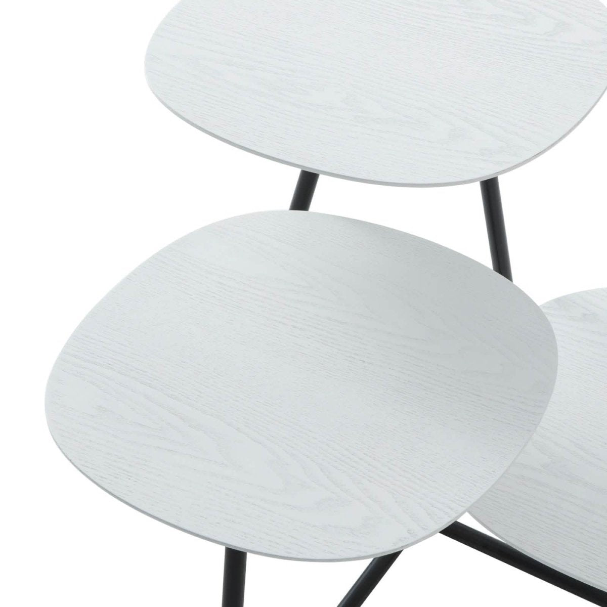 Hazelton Multi - Top End Tables with Manufactured Wood Top and Powder Coated Steel Frame