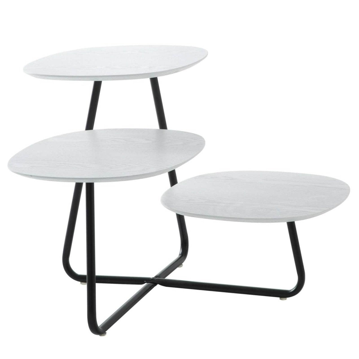 Hazelton Multi - Top End Tables with Manufactured Wood Top and Powder Coated Steel Frame