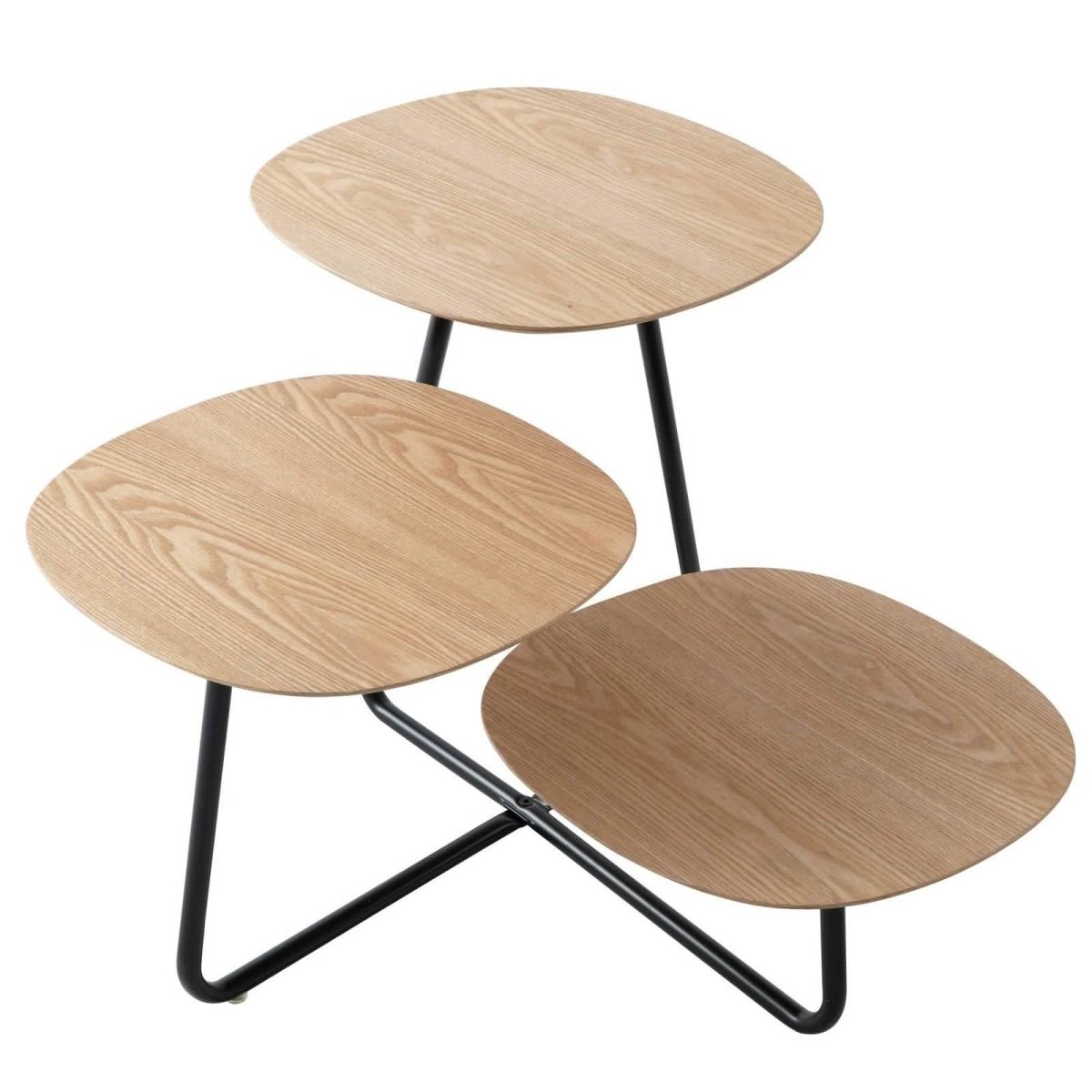 Hazelton Multi - Top End Tables with Manufactured Wood Top and Powder Coated Steel Frame
