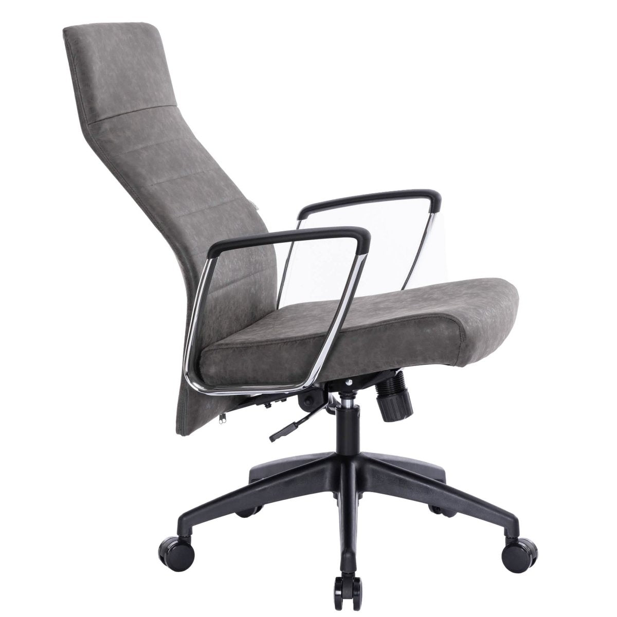 Hilton High - Back Leather Office Chair Adjustable Seat Height in Nylon