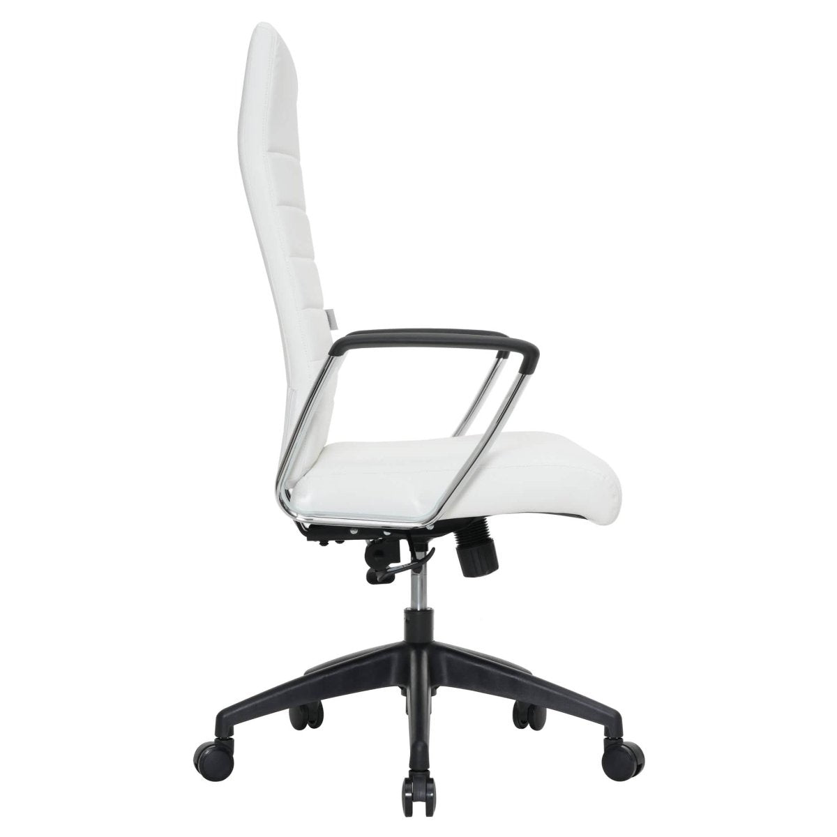 Hilton High - Back Leather Office Chair Adjustable Seat Height in Nylon