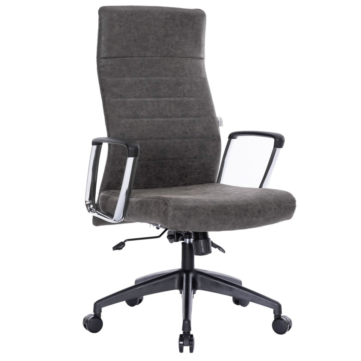 Hilton High - Back Leather Office Chair Adjustable Seat Height in Nylon