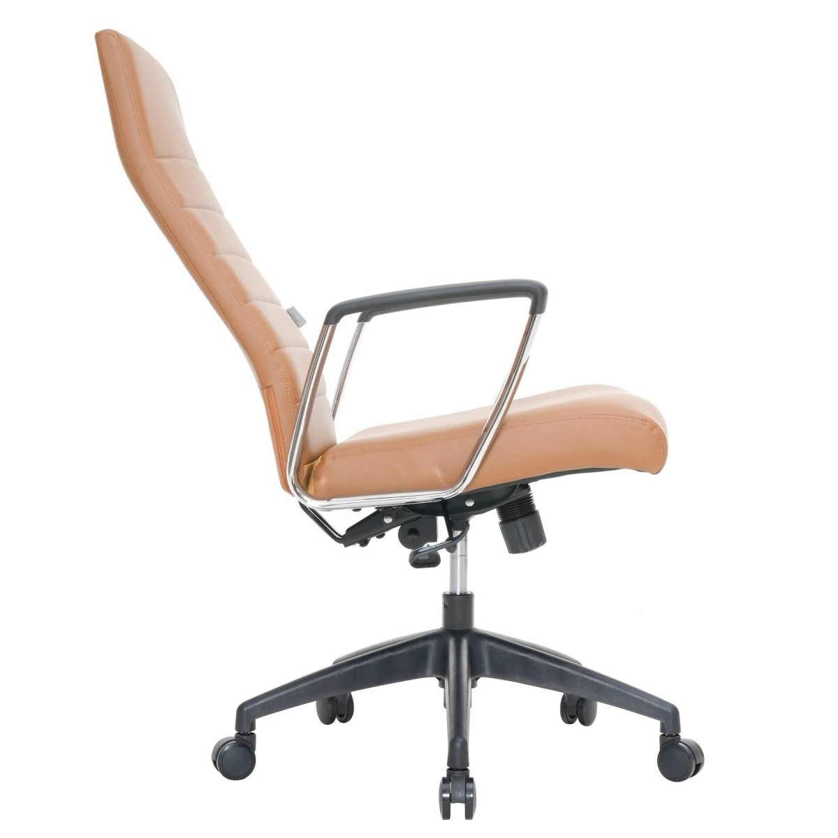 Hilton High - Back Leather Office Chair Adjustable Seat Height in Nylon