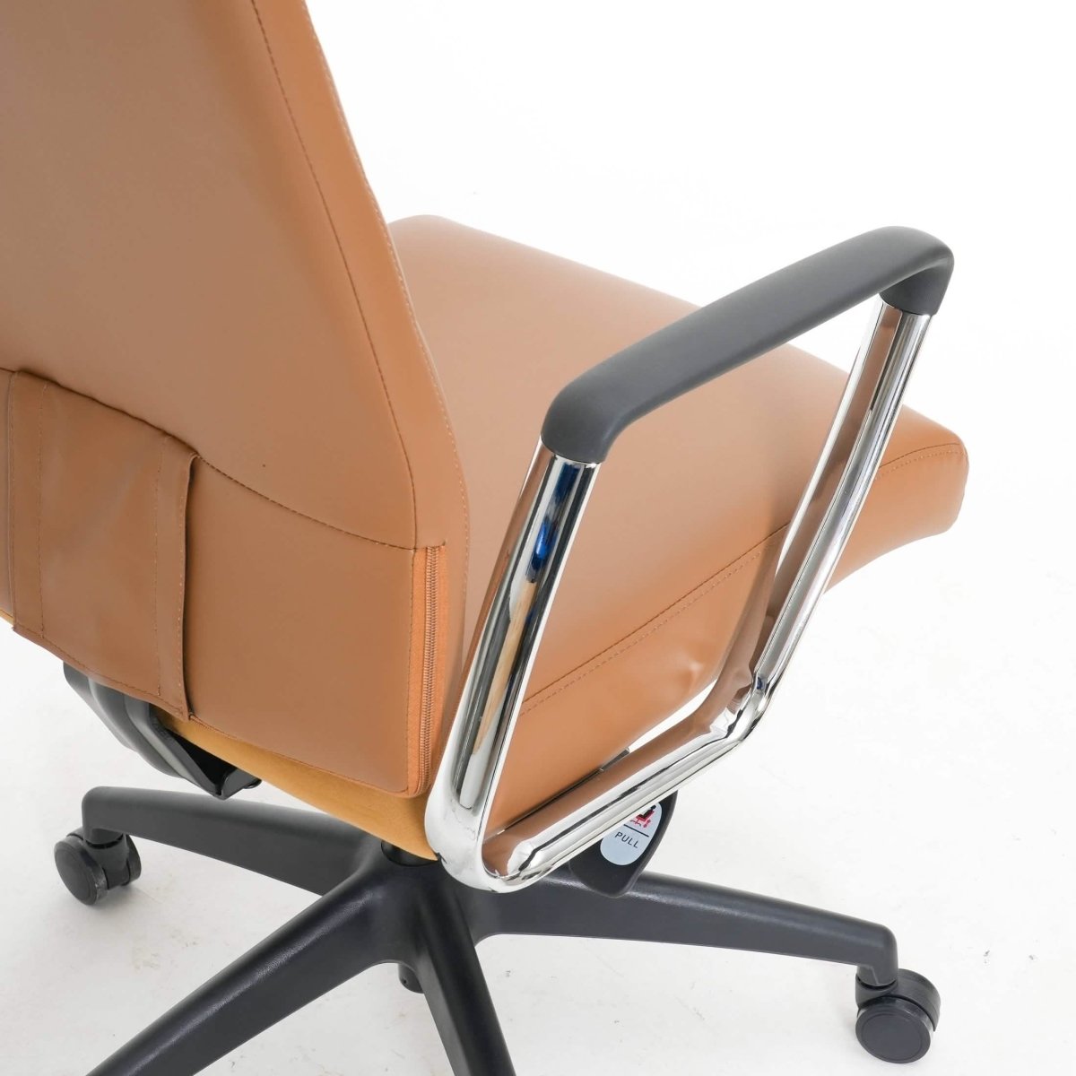 Hilton High - Back Leather Office Chair Adjustable Seat Height in Nylon