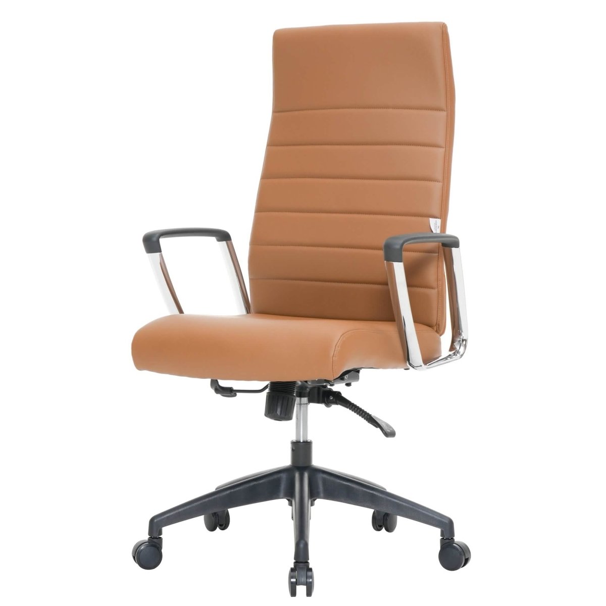 Hilton High - Back Leather Office Chair Adjustable Seat Height in Nylon