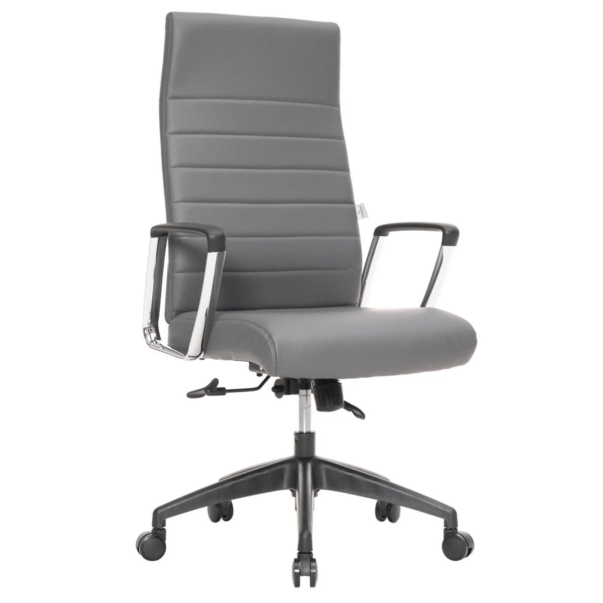 Hilton High - Back Leather Office Chair Adjustable Seat Height in Nylon