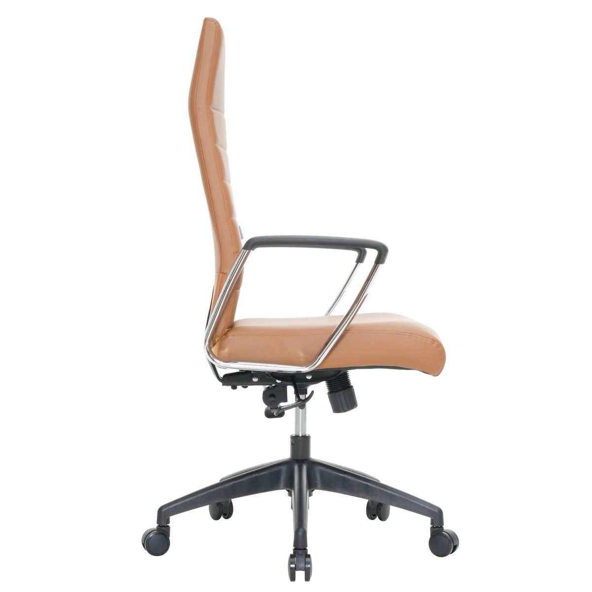 Hilton High - Back Leather Office Chair Adjustable Seat Height in Nylon