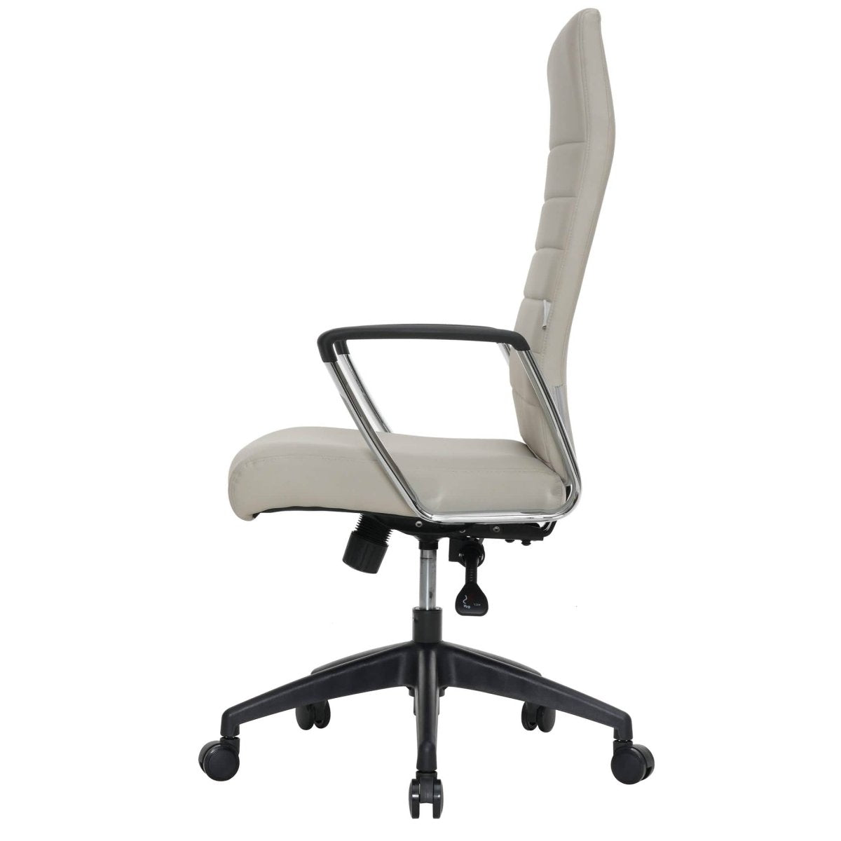 Hilton High - Back Leather Office Chair Adjustable Seat Height in Nylon
