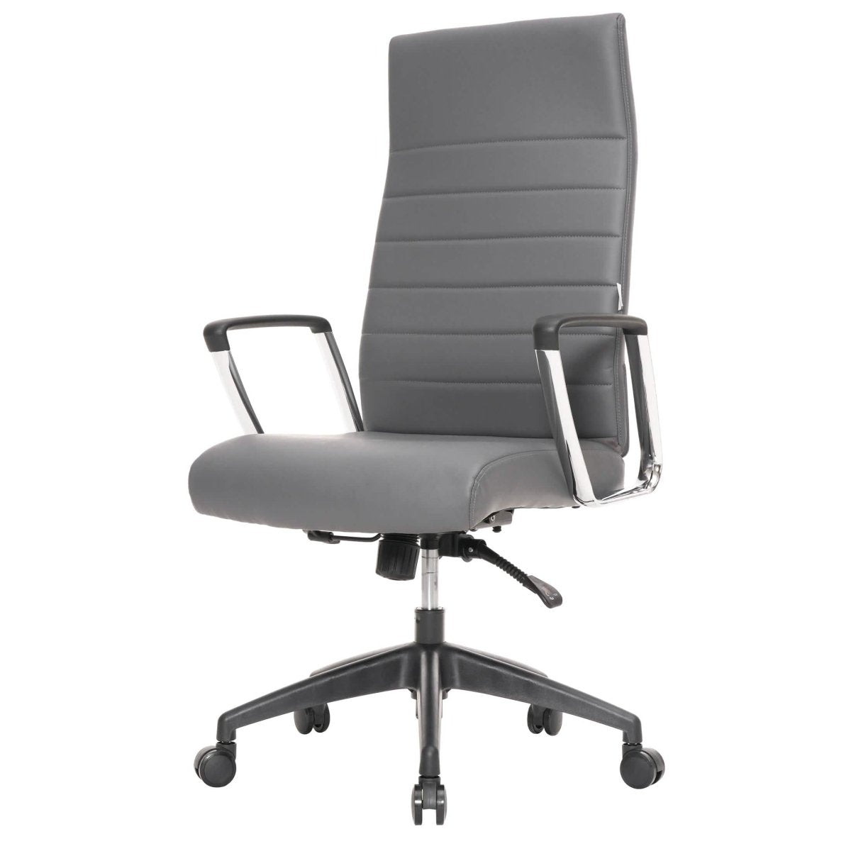 Hilton High - Back Leather Office Chair Adjustable Seat Height in Nylon